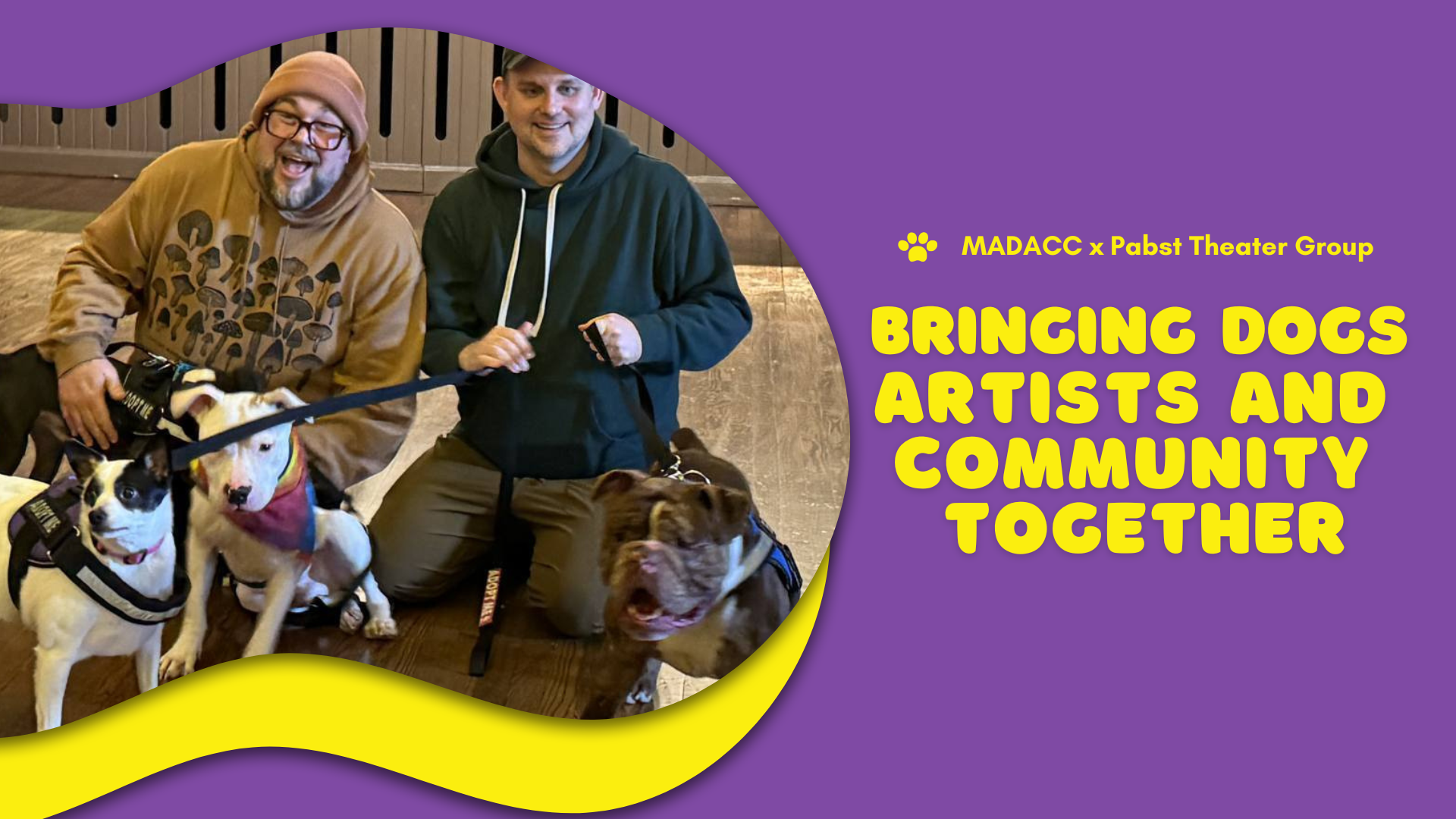 More Info for MADACC x Pabst Theater Group: Bringing Dogs, Artists, and Community Together