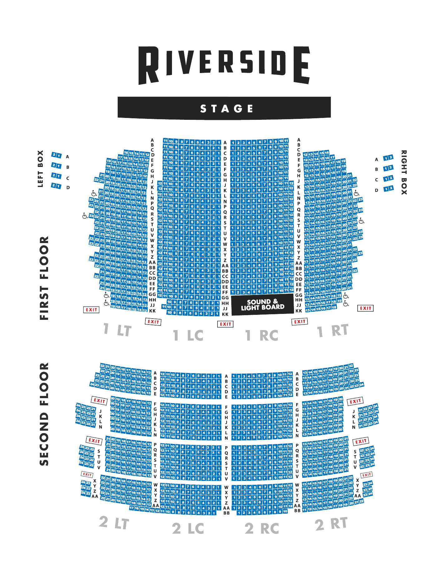 Seating Charts | The Pabst Theater Group