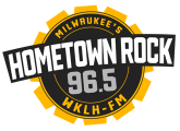 WKLH FM Milwaukee's Hometown Rock 96.5 logo