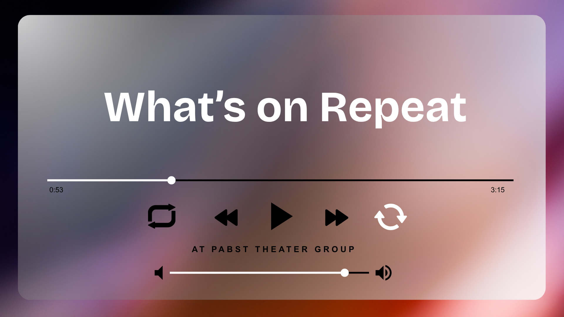More Info for What’s on Repeat at Pabst Theater Group