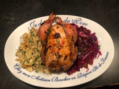 More Info for Food Friday: Roasted Cornish Hen with Spaetzel and Rotkohl